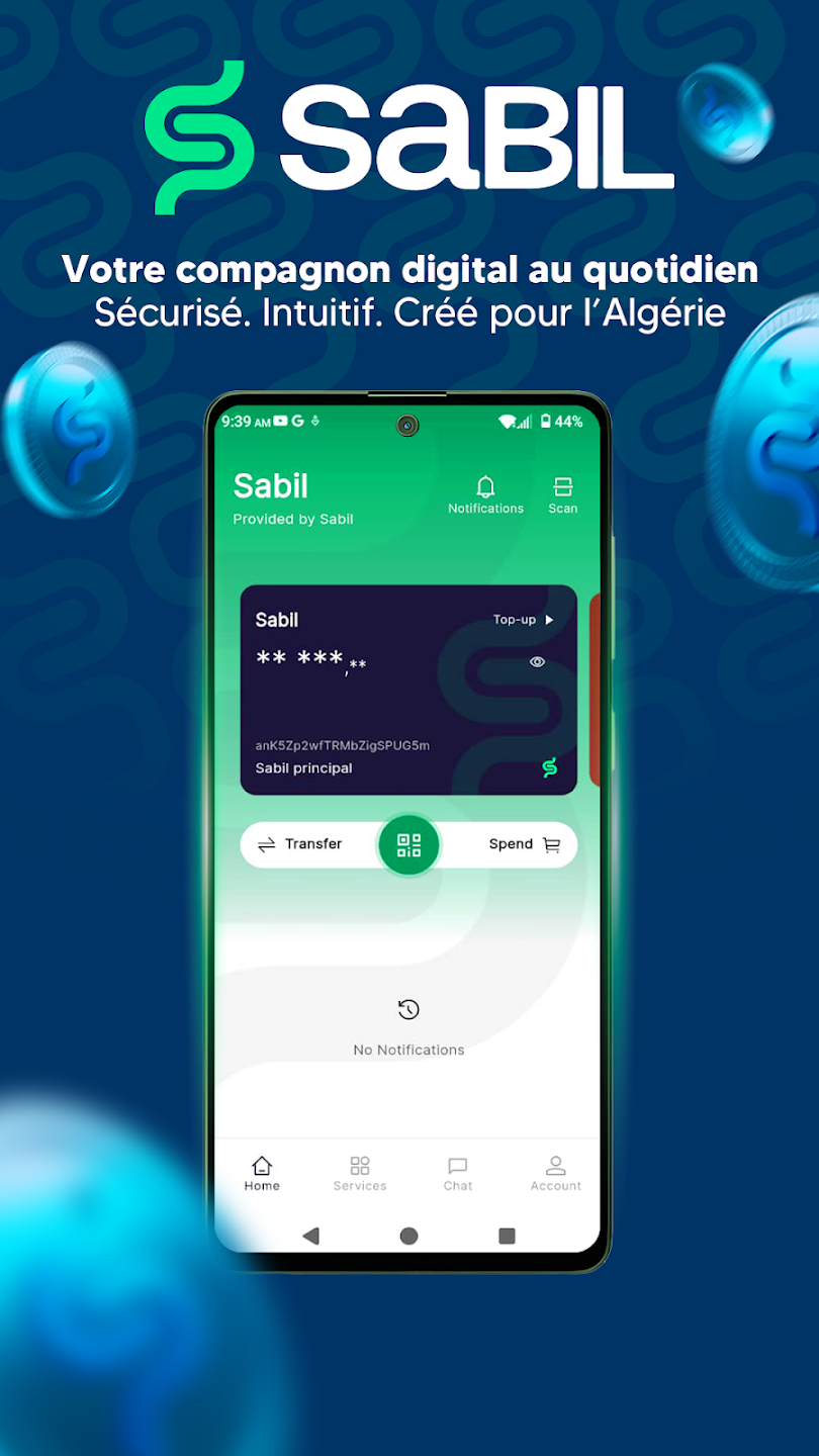SABIL Mega-App Mobile Application Interface