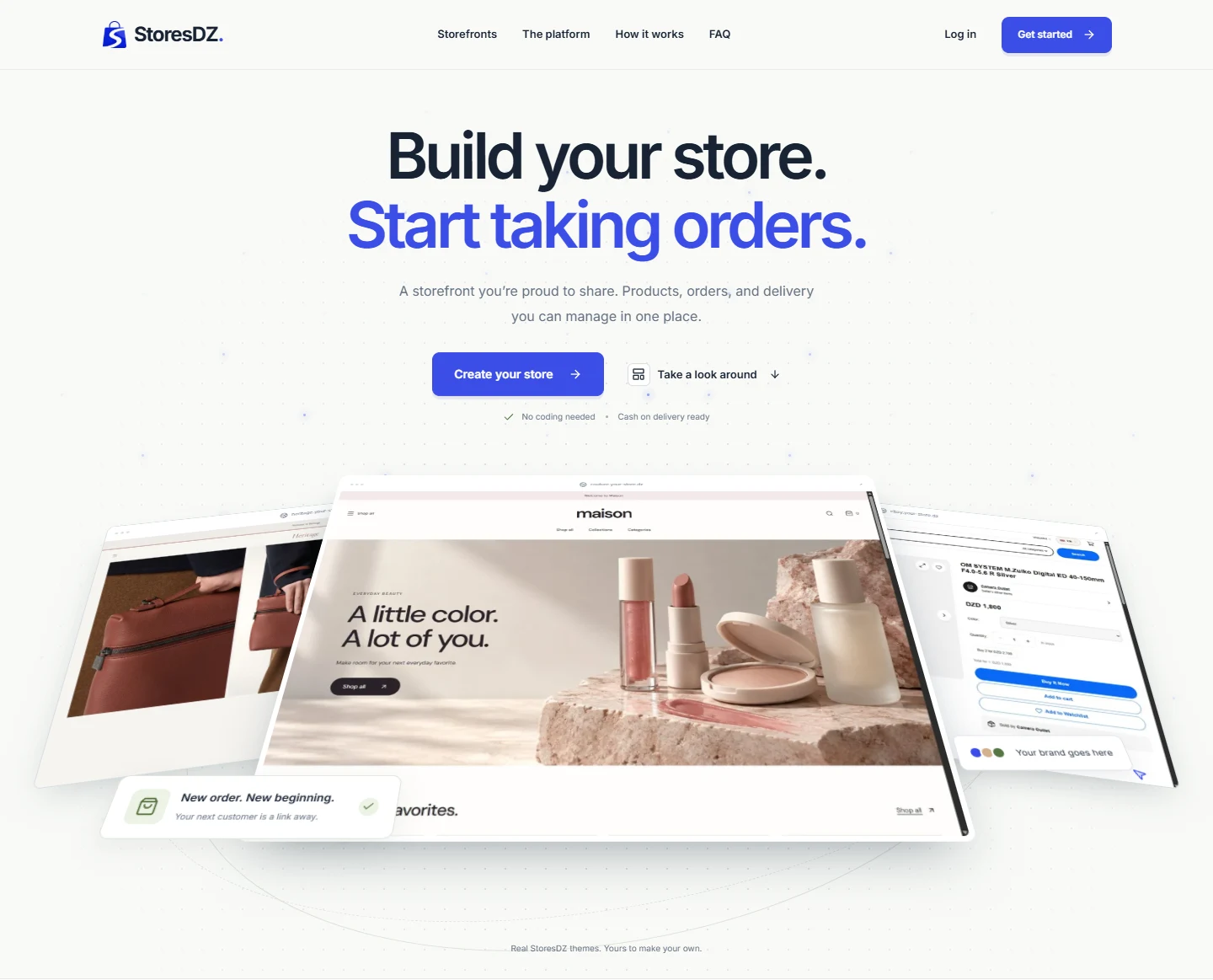 StoresDZ Multi-Tenant E-Commerce Platform Screenshot