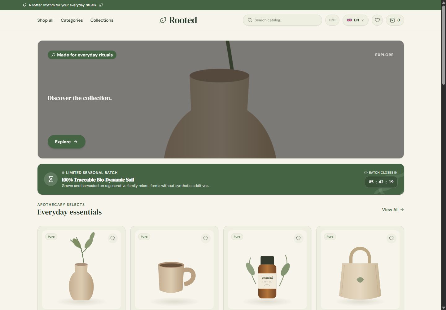 Theme Nature — Organic Food, Artisanal Products & Wellness Commerce